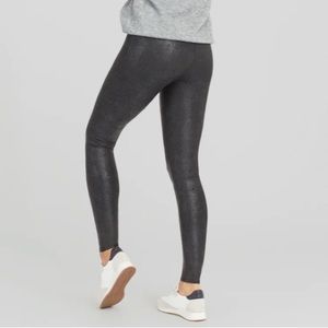 Spanx Faux Leather Matte Snake Leggings